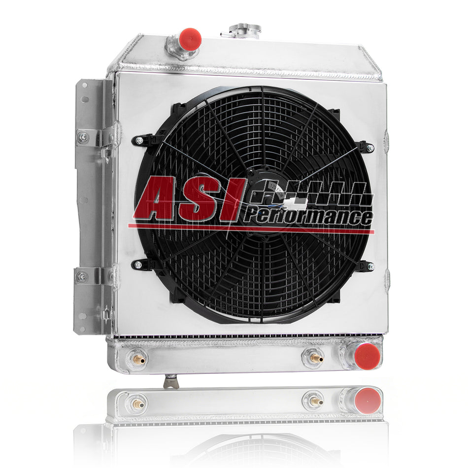 ASI Performance  4 Row Aluminum Radiator Shroud Fan for 1958 CHEVY IMPALA CAPRICE BELAIR 4.6L V8