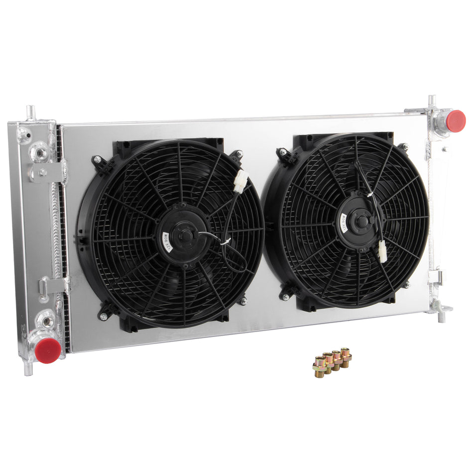 ASI Performance 4 Row Radiator+Shroud Fan For 1999-04 Ford F150 F250 F350 Lincoln Navigator 5.4L