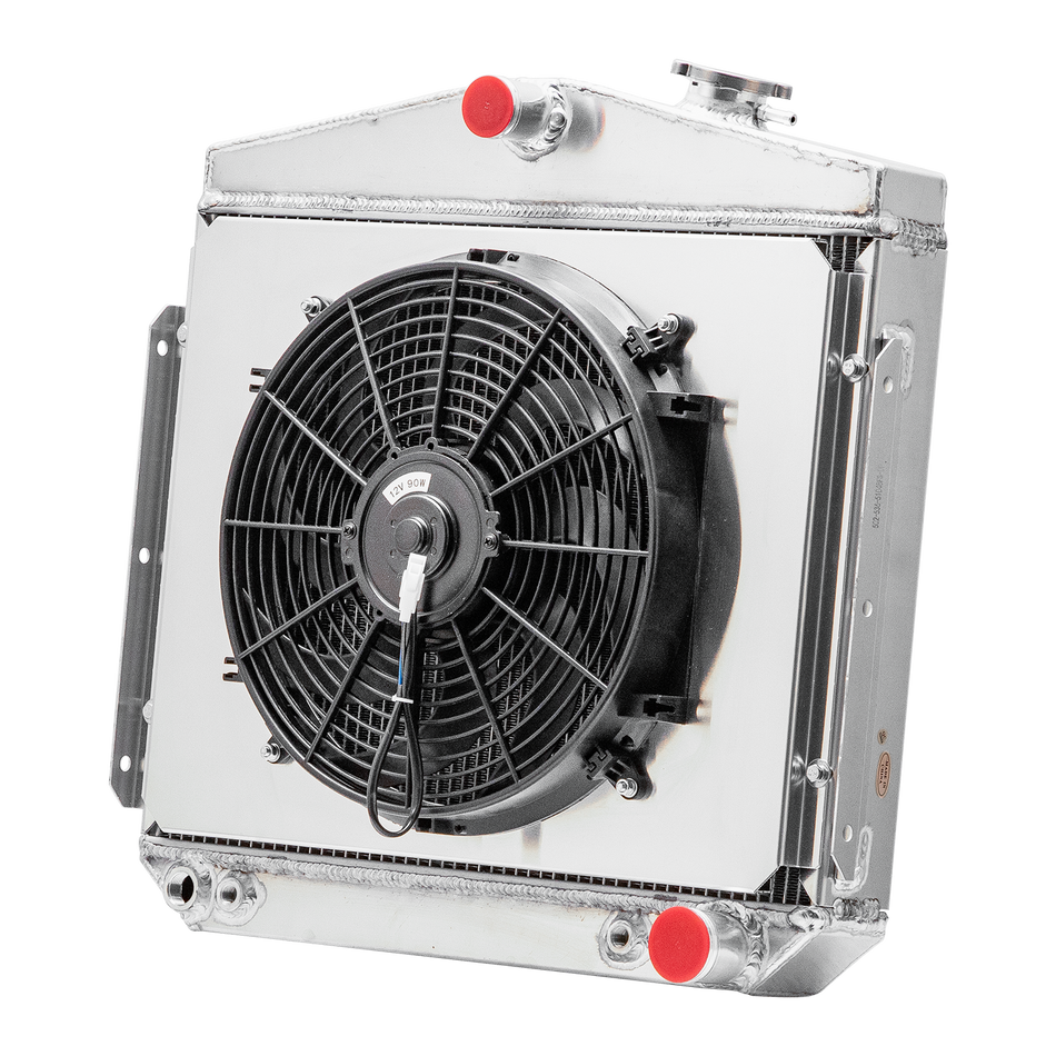 ASI Performance 4 Row Radiator Shroud Fan Relay For 1955-1957 Chevy Bel-Air Nomad 4.3L 4.6L V8
