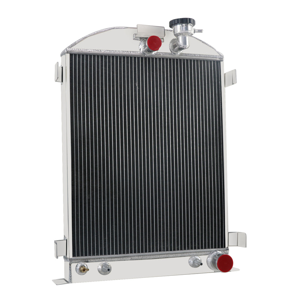 ASI Performance 3-Rows Aluminum Radiator For 1932 Ford Model Grille Shells HI-BOY Chevy Engine