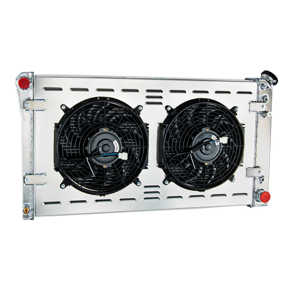 ASI Performance 4 Row Radiator+Shroud Fan For 1991-1993 Chevy Caprice/Buick Roadmaster 5.7L V8