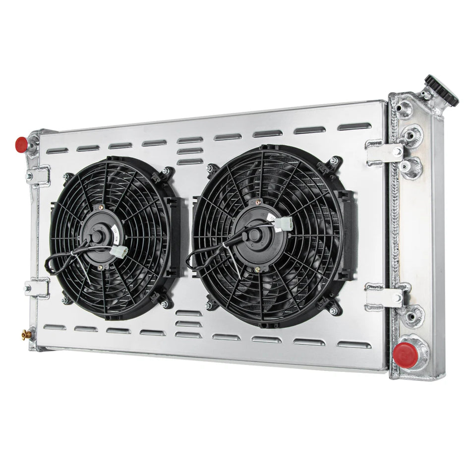ASI Performance 4 Row Radiator+Shroud Fan For 1991-1993 Chevy Caprice/Buick Roadmaster 5.7L V8