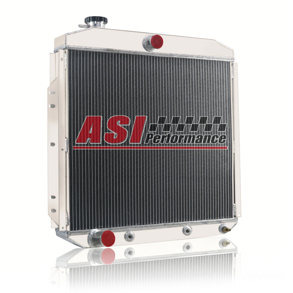 ASI Performance 4 Row Radiator for 1953-1956 1954 Ford F-100 F-250 F-350 Pickup Truck L6 V8