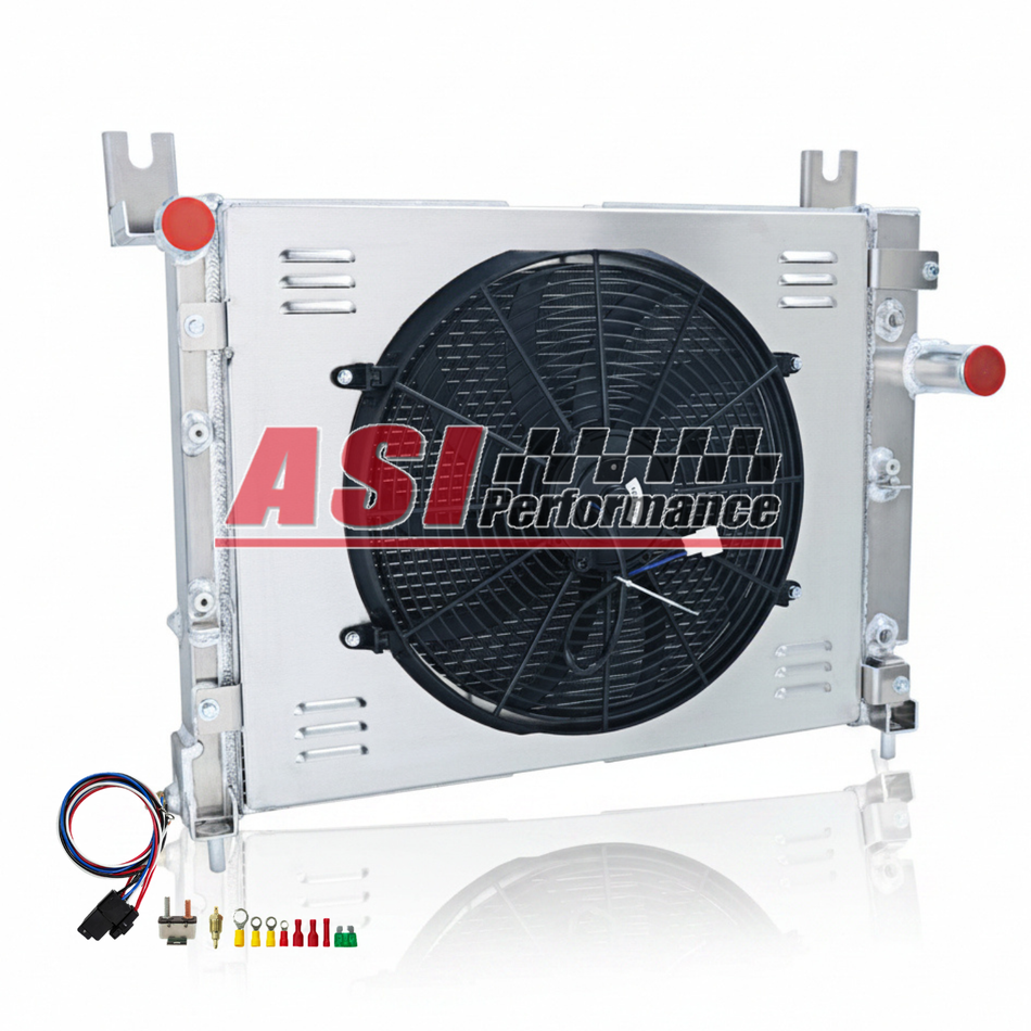 ASI Performance 3 Row Radiator Fan Shroud FOR 2000-2004 Dodge Durango Dakota 3.7L 3.9L 4.7L,5.9L