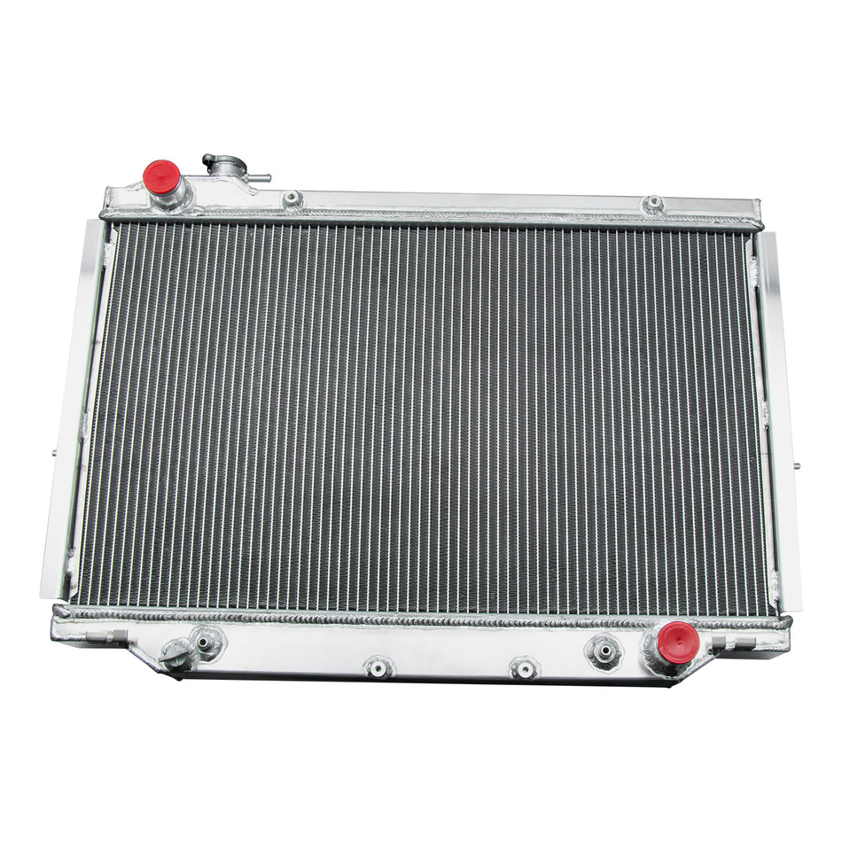 ASI Performance 4 Row Radiator For 1990-1998 Toyota Land Cruiser 80 Series HDJ80 HZJ80 24"H x 33-1/2"W