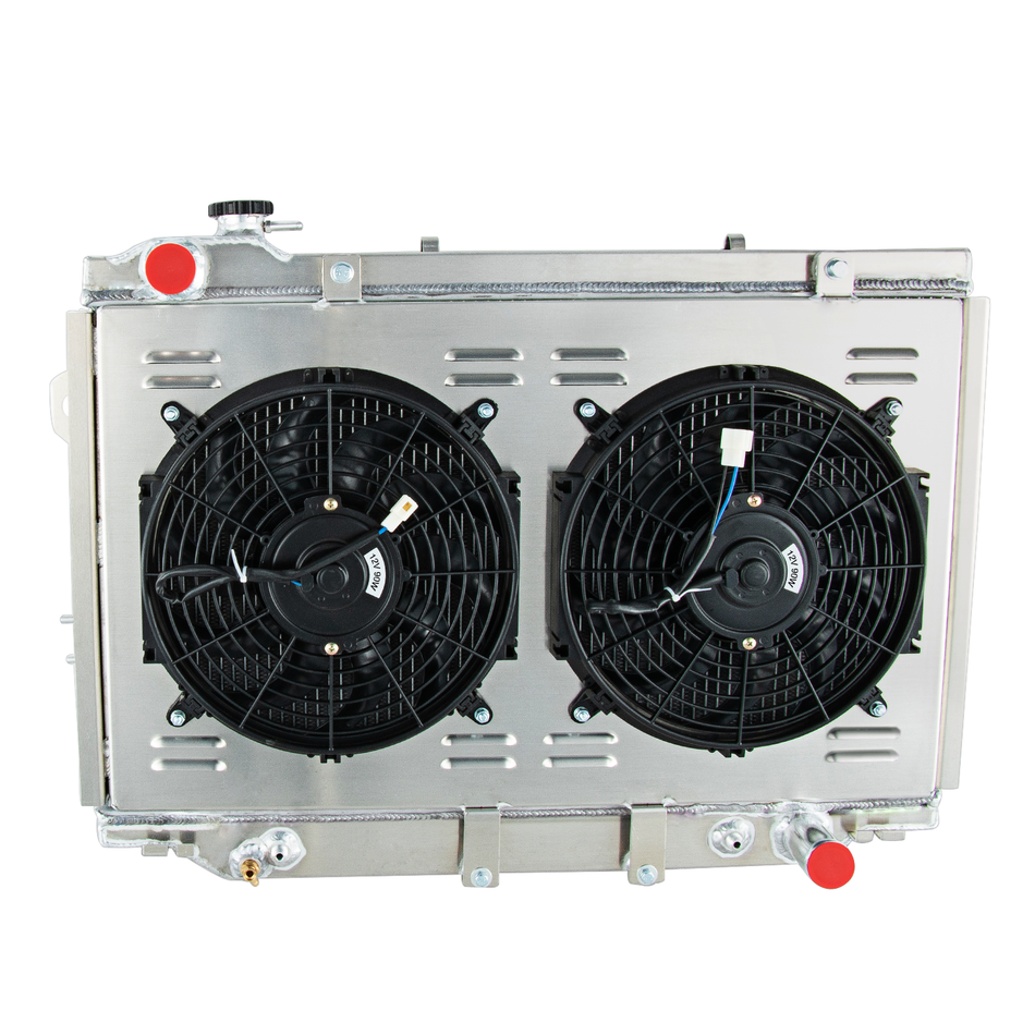 ASI Performance 4 ROW Radiator+Shroud +Fan For Landcruiser 80 Series HZJ80 HDJ80 4.2L Diesel 90-98