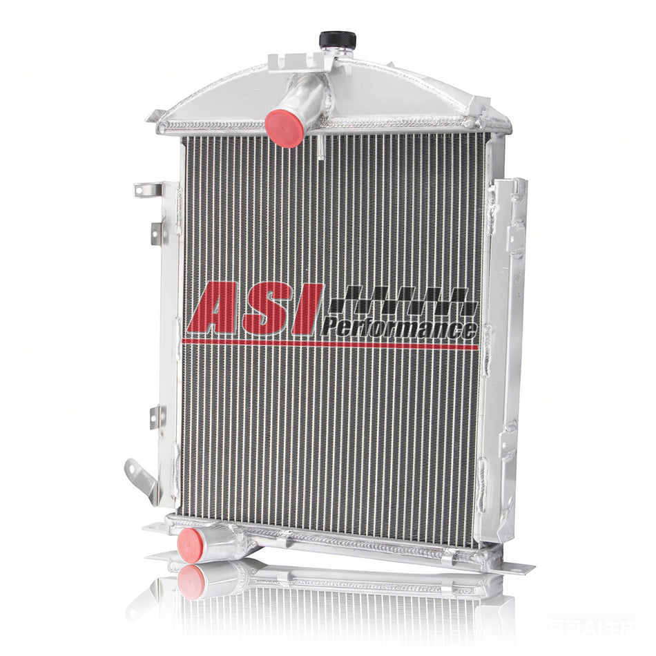 ASI Performance 3 Row Core Aluminum Radiator For 1928-1929 Ford Model A Heavy Duty 3.3L L4