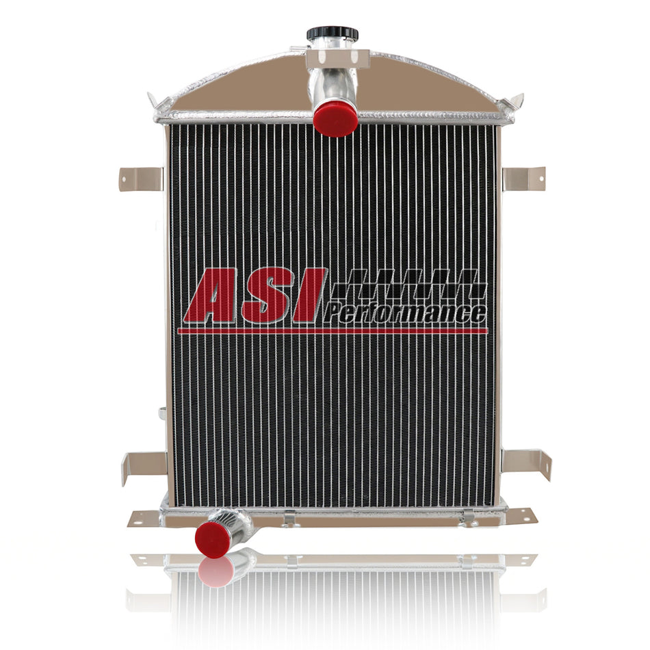 ASI Performance 4 Row Aluminum Radiator For 1928-1929 Ford Model A Heavy Duty 3.3L L4