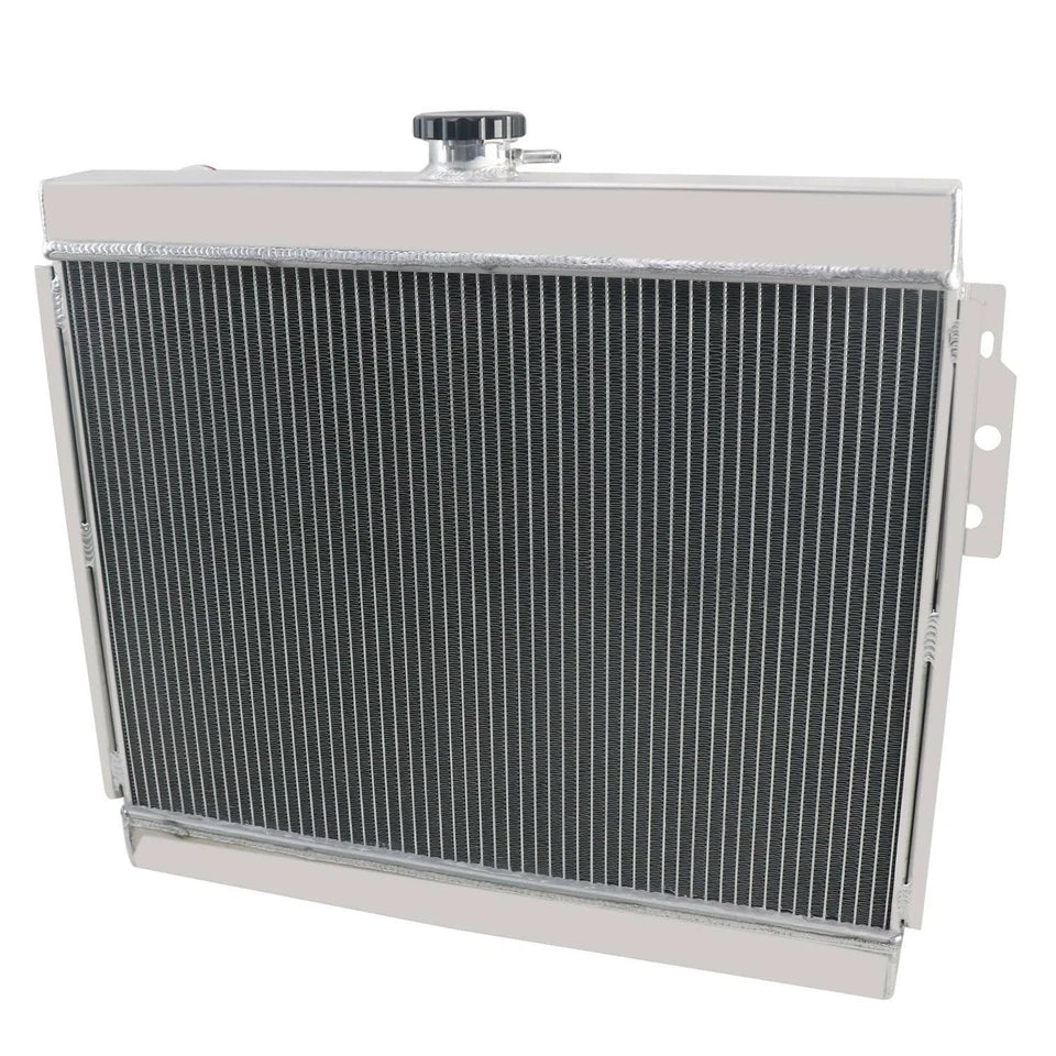 Four Row Radiator ASI Performance Aluminum 4 Row Radiator For 1975-1978 Ford Mustang II ...