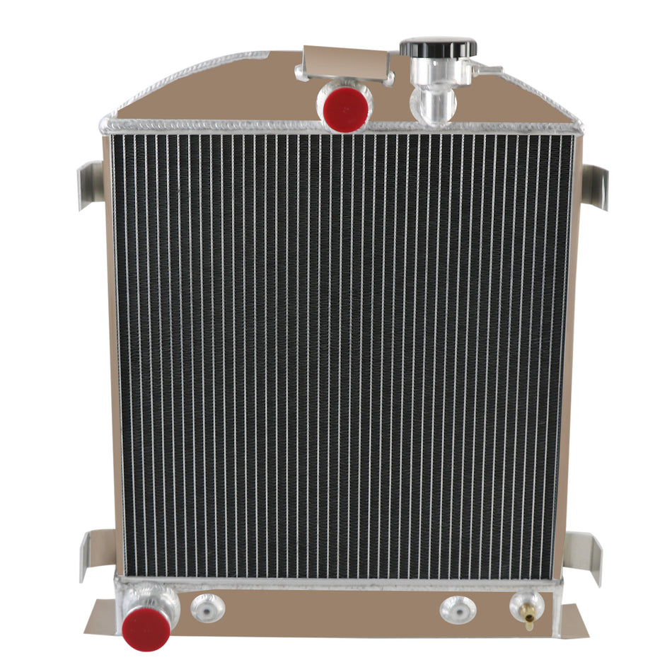 ASI Performance 3 Row Aluminum Radiator For 1932 32 Ford Hi-Boy Hot Rod Grill Shells Ford V8
