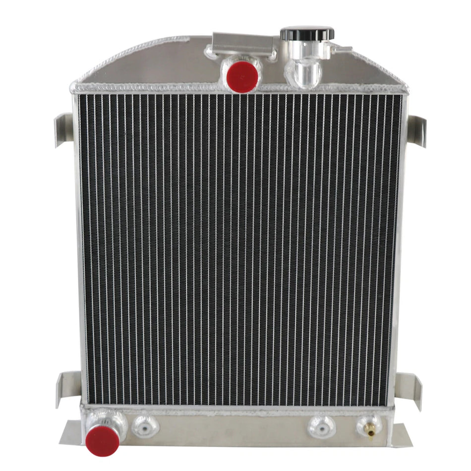 ASI Performance For 1930-1932 Ford Hi-Boy Hot Rod V8 Engine 1931 3-Row Radiator Shroud Fan+Relay