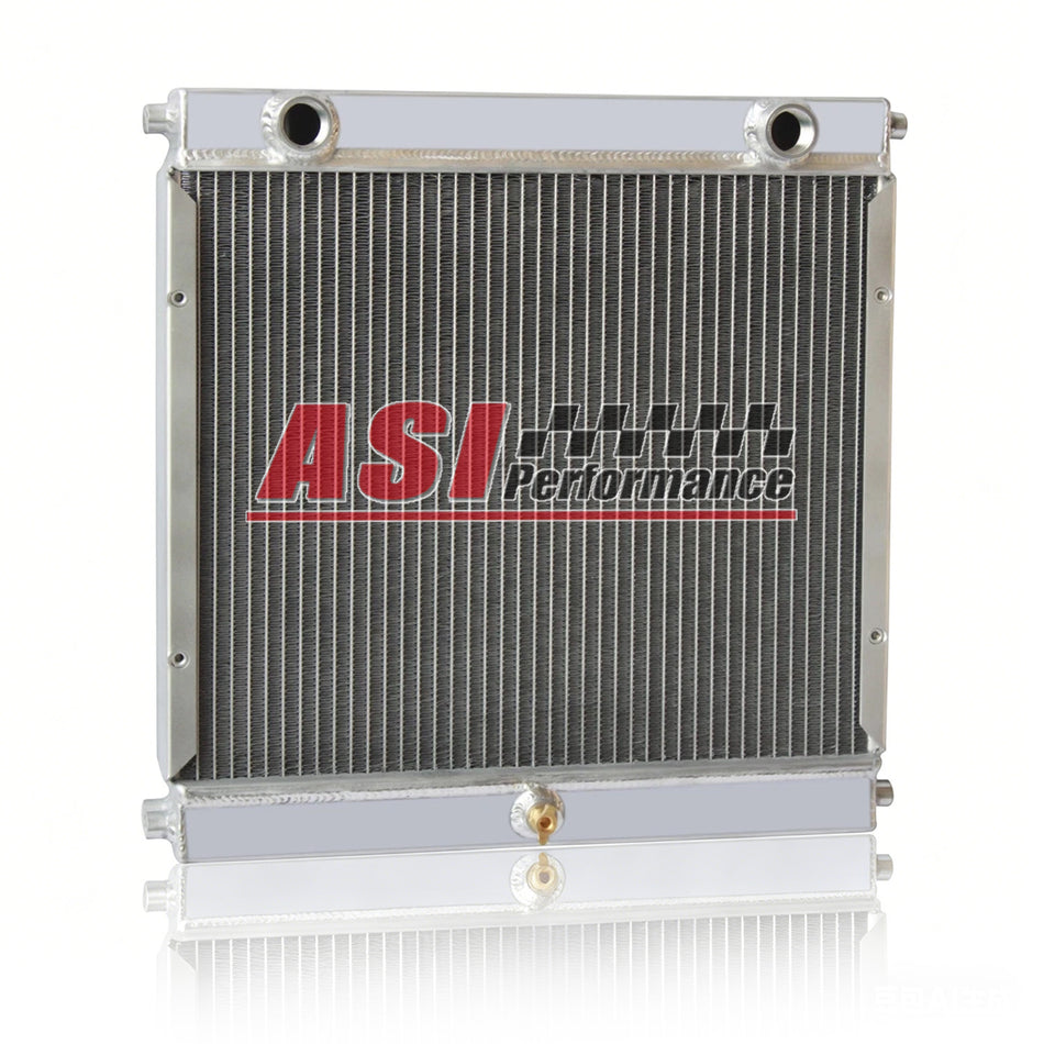 ASI Performance 3 Row Aluminum AA5052 Radiator For Double Pass Dragster Roadster Style