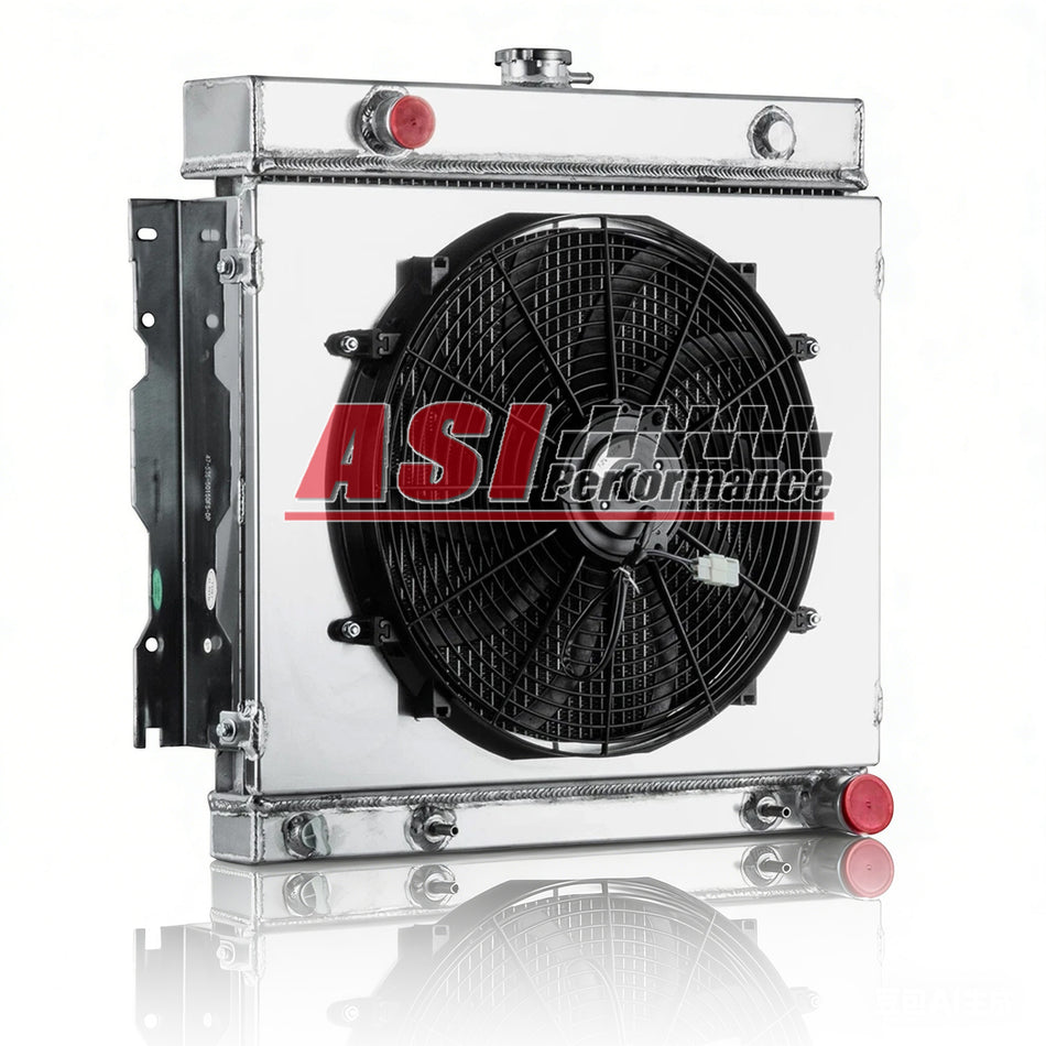 ASI Performance 4-Row Radiator Shroud Fan For 1970-79 Dodge D/W 100 150 200 300 Ramcharger V8