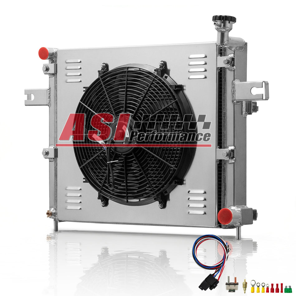 ASI Performance Jeep 3 Row Aluminum Radiator For 1999-2005 Grand Cherokee Limited WJ WG 4.7L MT