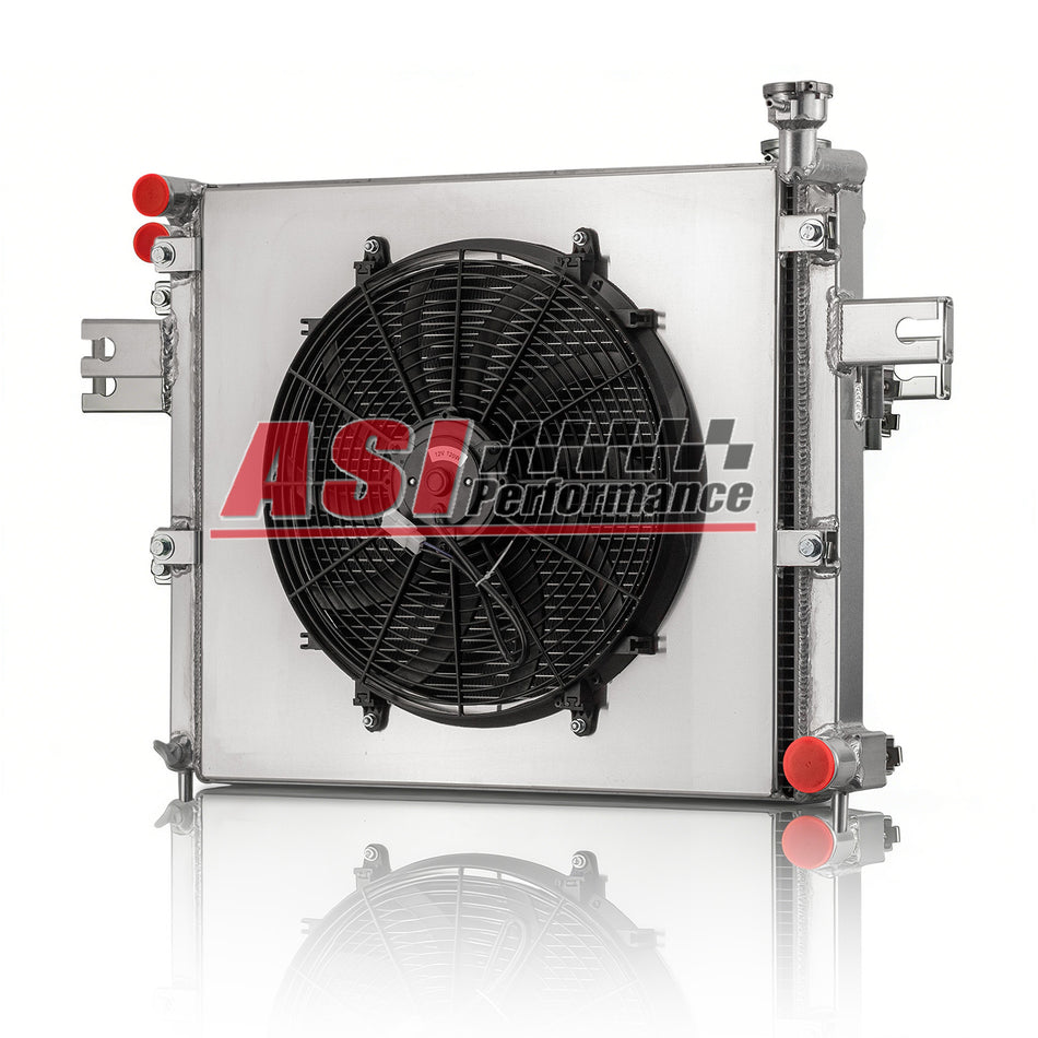 ASI Performance 3 Row Aluminum Radiator Shroud Fan For 99-05 Jeep Grand Cherokee WJ WG 4.7L V8