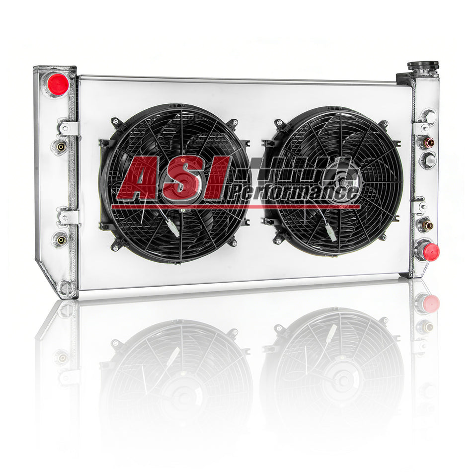 ASI Performance 3 Row Radiator&Shroud Fan for 1982-1993 CHEVY C/K C10 C20 C30 GMC C1500 K2500 6.2L