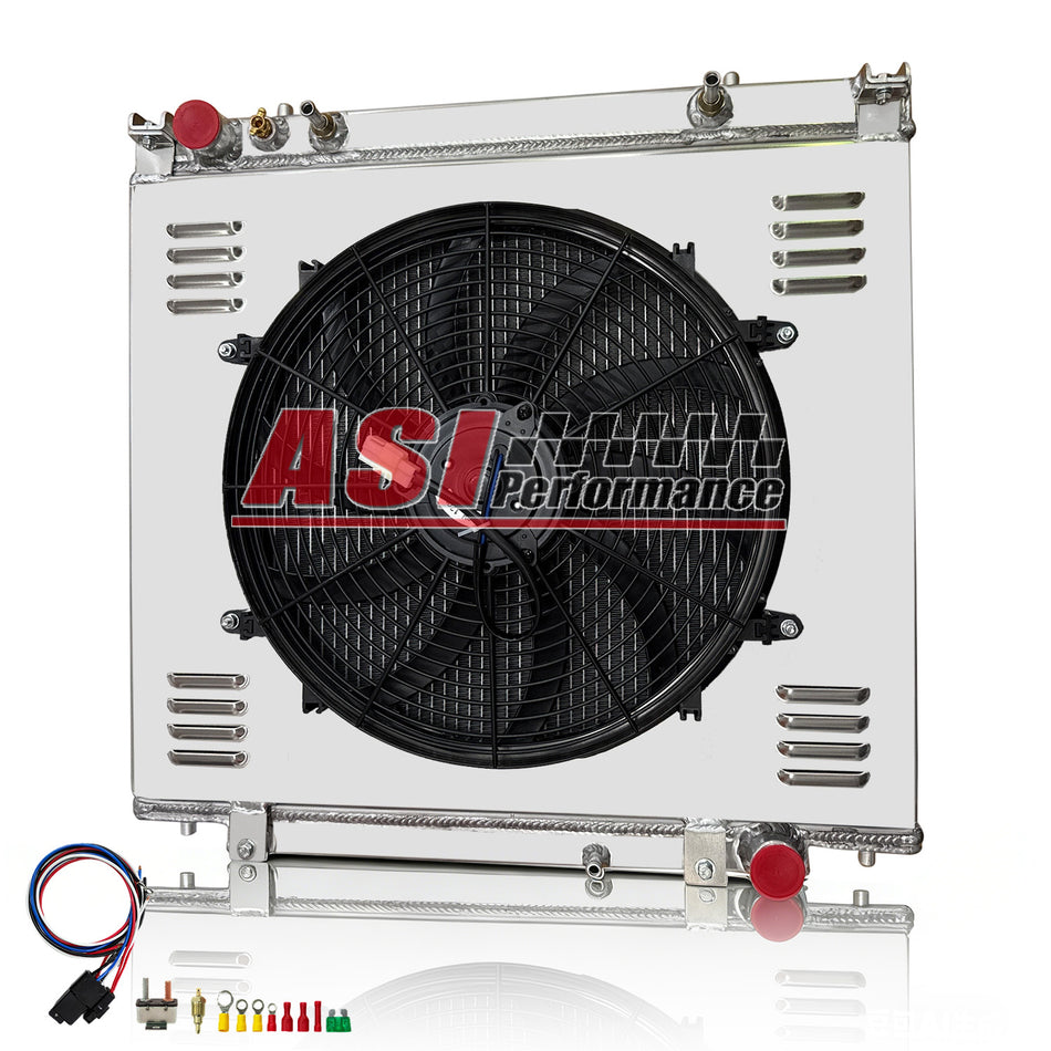 ASI Performance 3-Row Radiator Shroud Fan For 94-05 Mitsubishi Delica L400 Express Starwagon AT