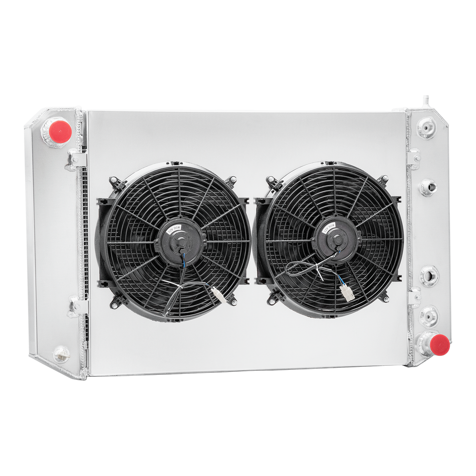 ASI Performance 4 Rows Radiator Shroud Fan For 1991-02 Chevy Kodiak C60 C70 C5500 C6500 Topkick