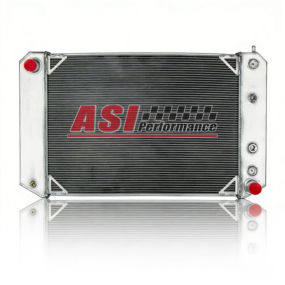 ASI Performance 4 Row Radiator Fits 1991-2002 Chevy C60 C70 Kodiak GMC C600 Topkick L6 V8