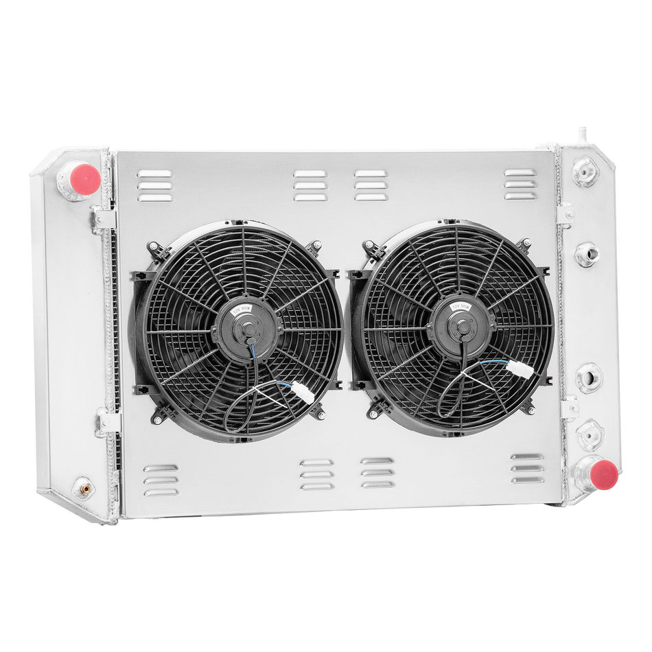 ASI Performance 4 Row Radiator Shroud Fan For 1991-2002 Chevy Kodiak GMC Topkick 7.2L 7.4L 8.1L
