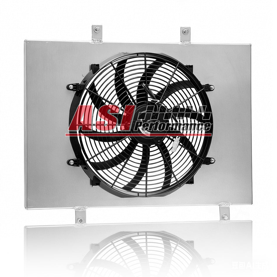 ASI Performance Shroud+Electric Fan For 1999-2003 Dodge Ram 1500 2500 Van Truck 84-94 B150 B250
