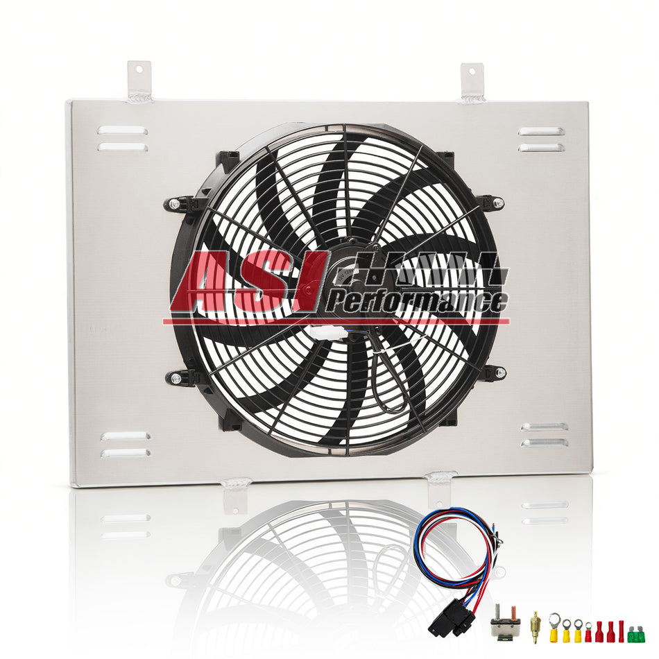 ASI Performance Aluminum Shroud Fan Relay For 1984-94 Dodge B150 B250 B350 99-03 Dodge 1500 Ram