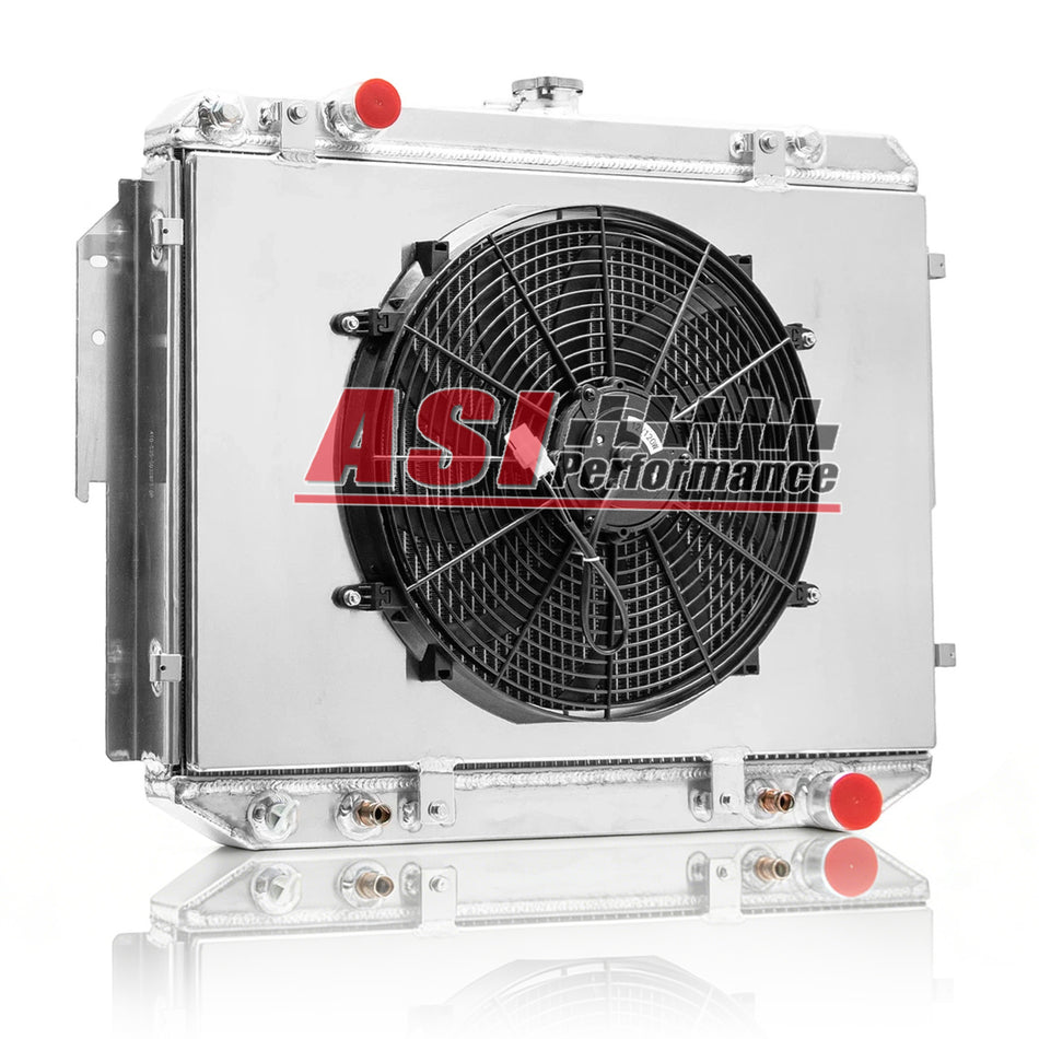 ASI Performance 4-Row Radiator Shroud Fan For 1999-03 Dodge Ram 1500 2500 Truck 84-94 B150 B250
