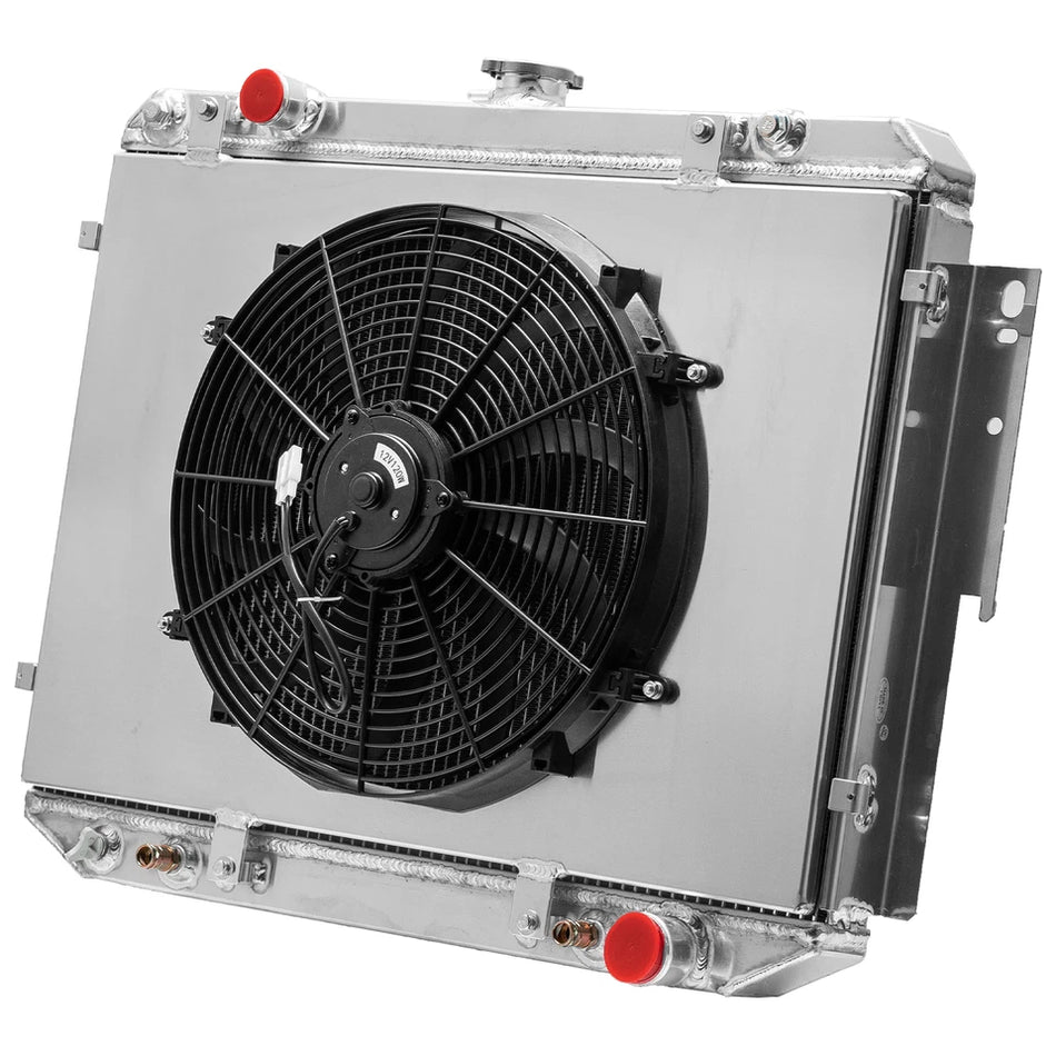 ASI Performance 4-Row Radiator Shroud Fan For 1999-03 Dodge Ram 1500 2500 Truck 84-94 B150 B250