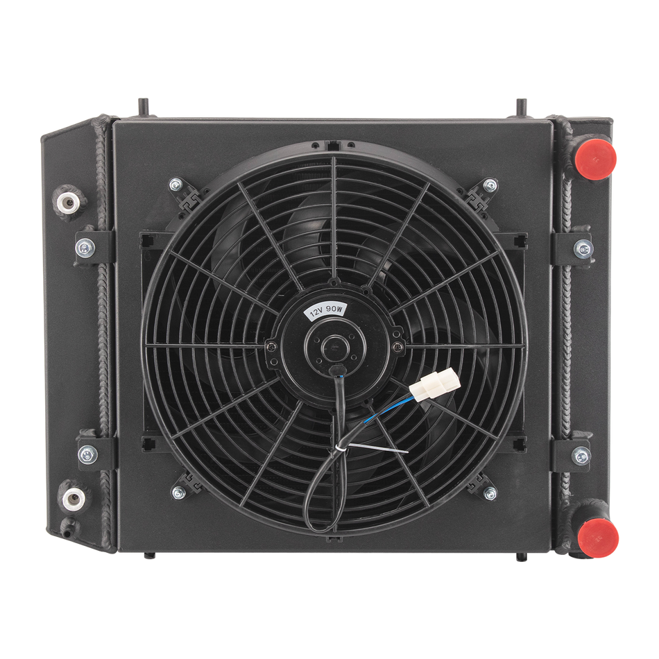 ASI Performance 4Row Radiator w/Fan Fit 1994-99 Land Rover Discovery Defender 90 110 3.9L 4.0L .
