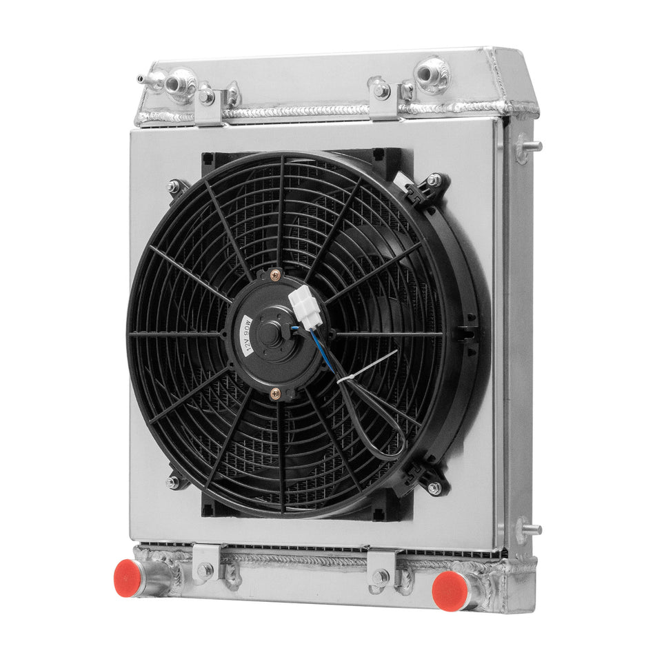 ASI Performance 4Rows Radiator+Shroud Fan Fit Land Rover Defender Discovery 300TDI BTP2275 AT/MT