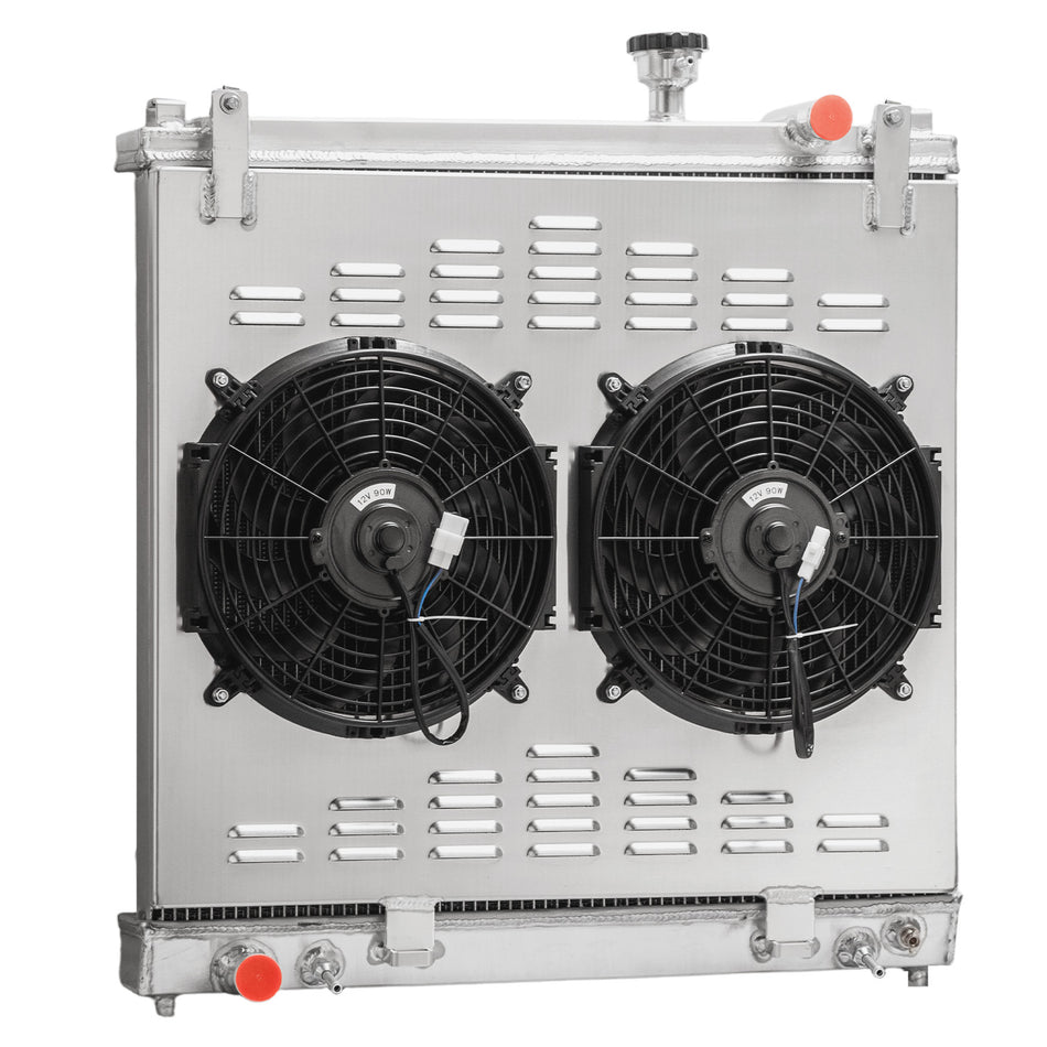 ASI Performance 3-Row Radiator Shroud Fan For 04-2015 Nissan Armada Titan Infiniti QX56 5.6L V8.
