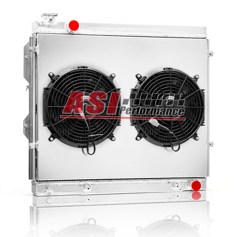 ASI Performance 4 Row Radiator+Shroud+Fan For 2000-2006 Toyota Tundra/ 2001-2007 Sequoia 4.7L V8