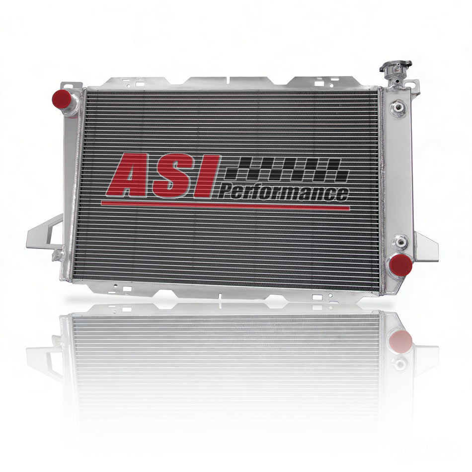 ASI Performance 3 Row Aluminum Radiator For 1985-1997 Ford Bronco F150 F250 F350 4.9L L6