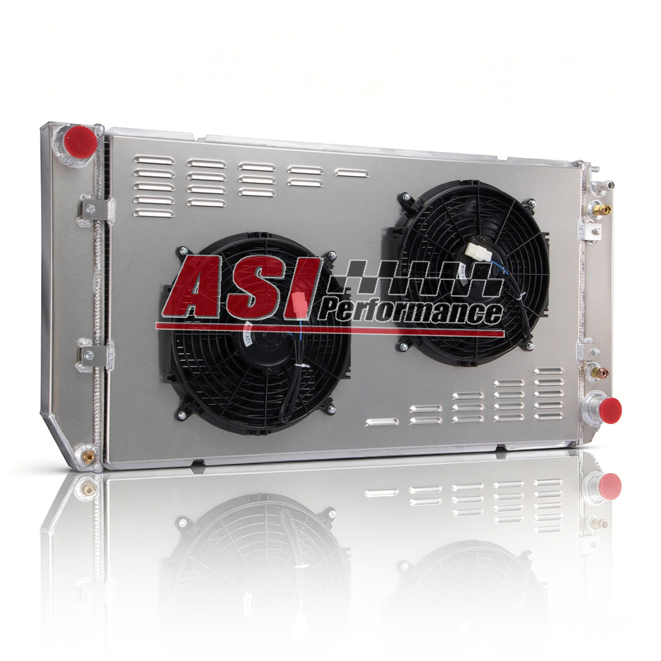 ASI Performance 3 Row Radiator Shroud Fan FOR 1994-2000 99 Chevy C/K 1500 2500 3500 Tahoe Blazer