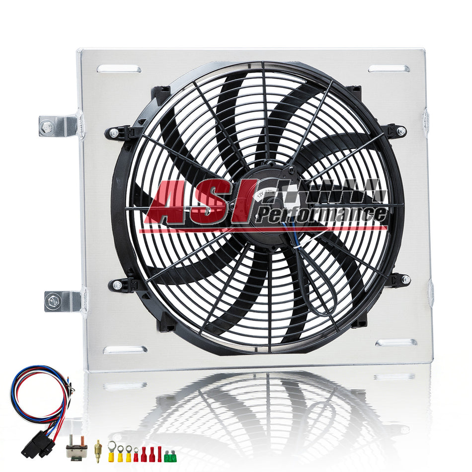 ASI Performance Aluminum Shroud and Fan For 1958 Chevy Impala Bel Air Biscayne 4.6L V8