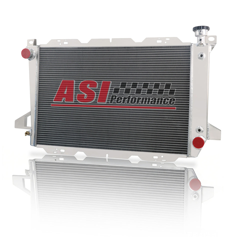 ASI Performance 4 Row Aluminum Radiator For 1985-1997 1992 Ford Bronco F-150 F-250 F-350 4.9L L6