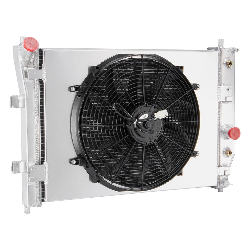 ASI Performance 4-Row Aluminum Radiator+Shroud Fan For 2005-2013 Chevy Corvette C6 6.0 6.2L 7.0L