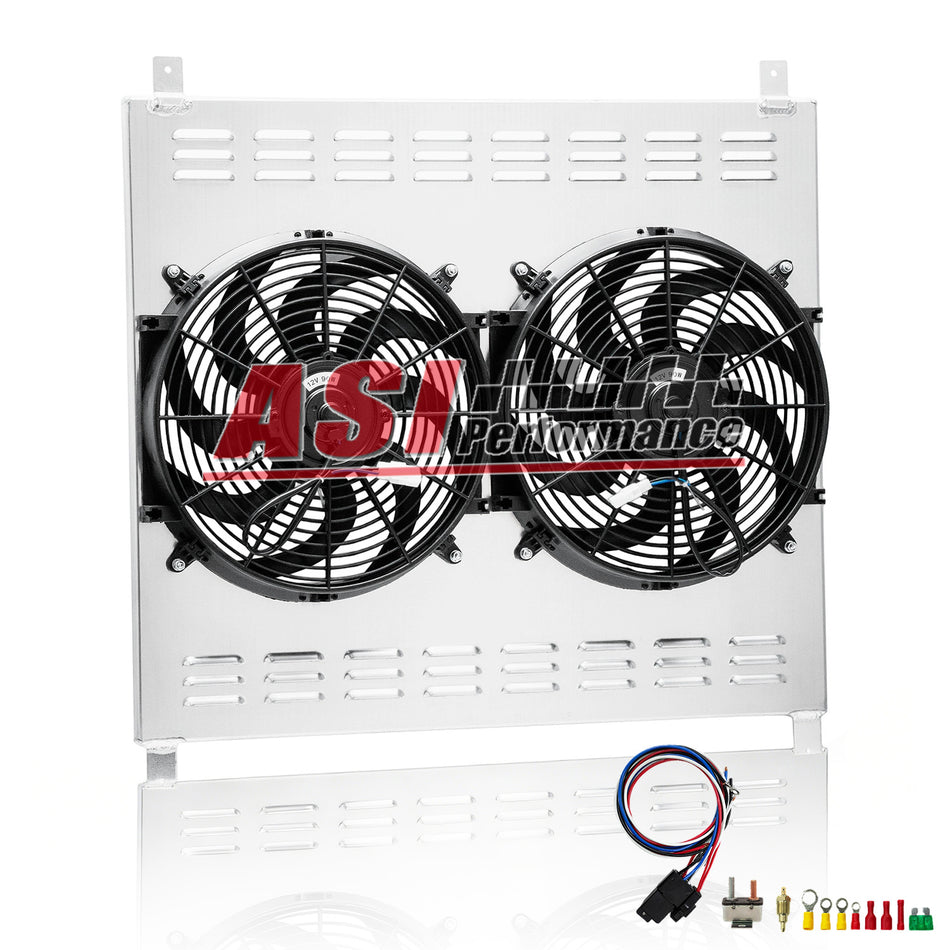 ASI Performance Aluminum Radiator Shroud 14''Fan for 2007-2013 Toyota Tundra 2008-2014 Sequoia
