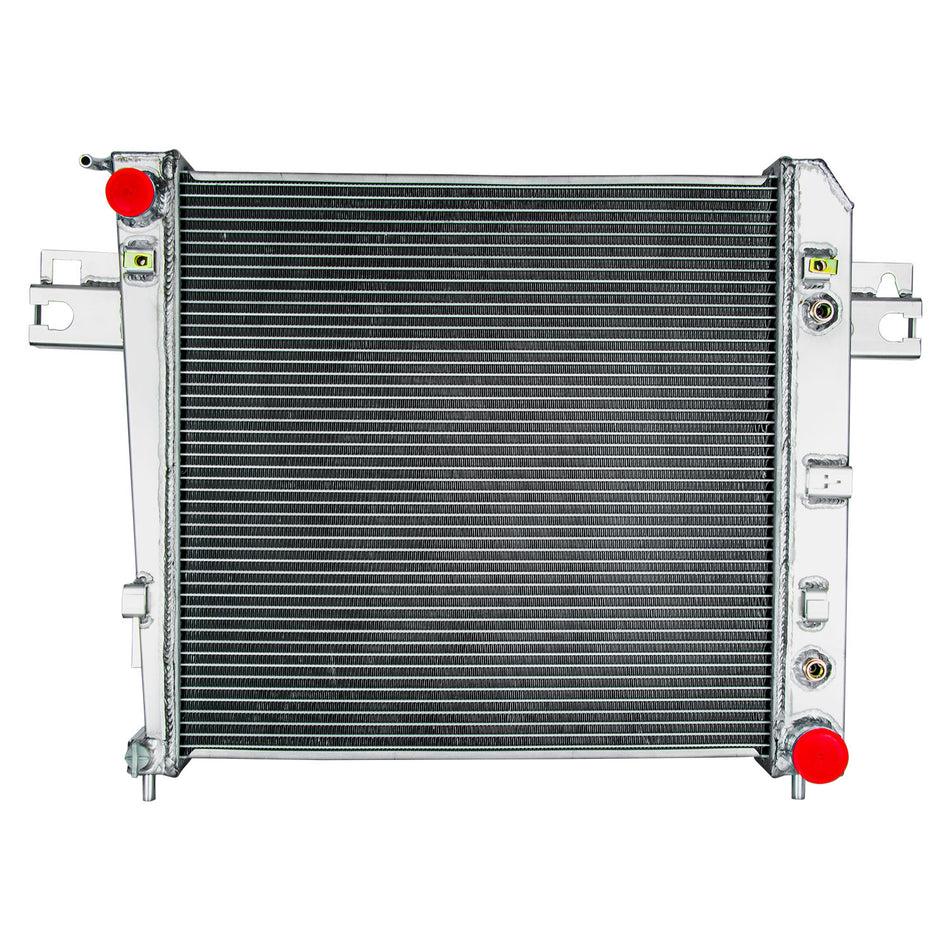 ASI Performance Aluminum 4 Row Radiator Shroud Fan For 2002-2006 Jeep Liberty 3.7L V6 Gas