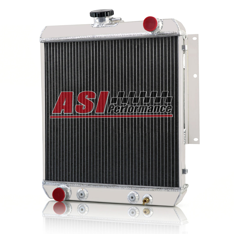 ASI Performance 3 Row Aluminum Radiator For 1966-1974 1968 1969 Jeep DJ5 2.2L 3.7L 3.8L V6 Gas