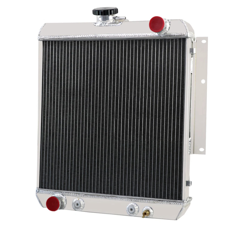 ASI Performance 4 Row Aluminum Radiator For 1966-1974 67 68 69 Jeep DJ5 3.8L 4.2L L6