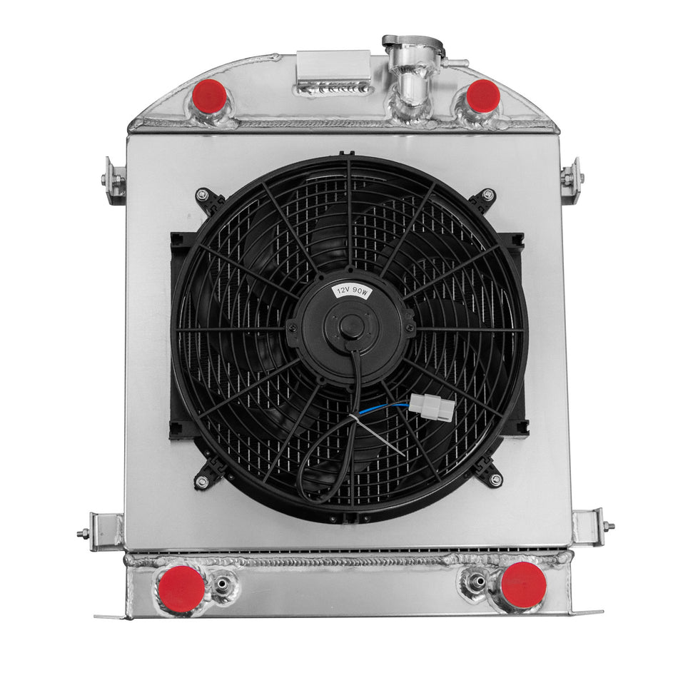 ASI Performance 3-ROW Radiator Shroud Fan For 1928-1929 Ford Model Series A 3.3L Flathead Engine