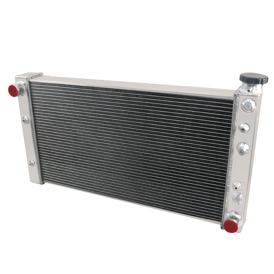 ASI Performance 3 Row Aluminum Radiator For 1982 83-1994 Chevy S10 GMC S15 Jimmy SBC 350 V8 Swap