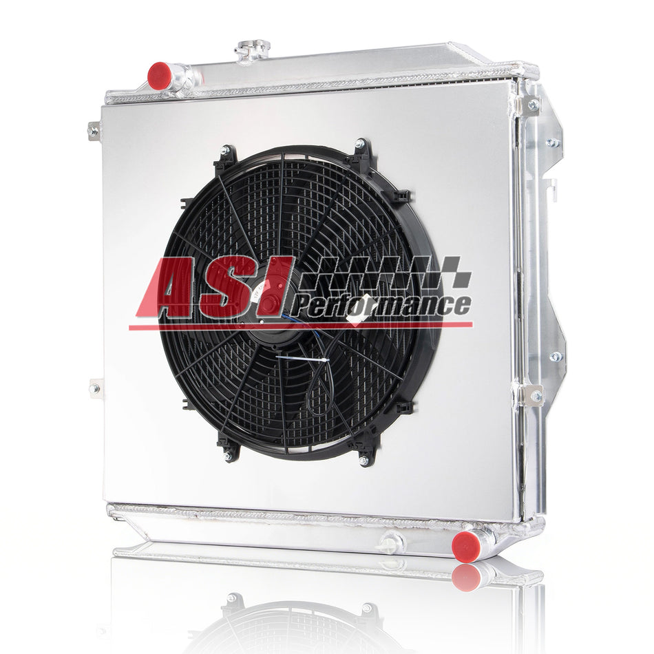 ASI Performance 3 Row Radiator Shroud Fan For 1996-02 Toyota Hilux Surf KZN185 3.0L Diesel MT