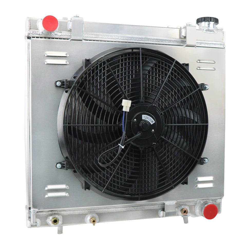 ASI Performance 4 Row Radiator Shroud Fan+Relay For 2005-2012 Dodge Ram Dakota ST SXT SLT V6 V8