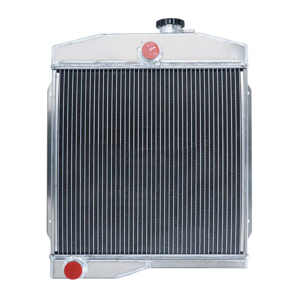 ASI Performance 4-Row Radiator for 1955-1973 Willys / Jeep CJ5 CJ6 w/ F-Head 134 4-Cyl Engine