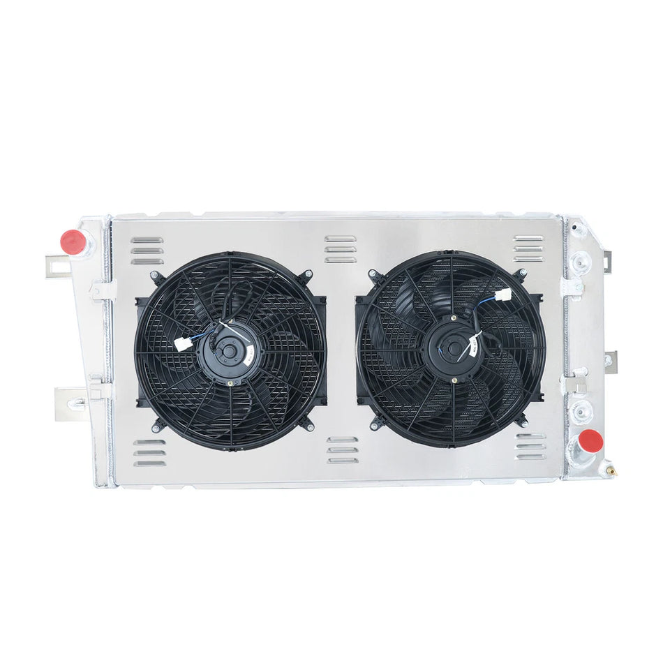 ASI Performance 3-Row Radiator Shroud Fan For 01-05 Chevy Silverado GMC Sierra 2500,3500 HD 6.6L