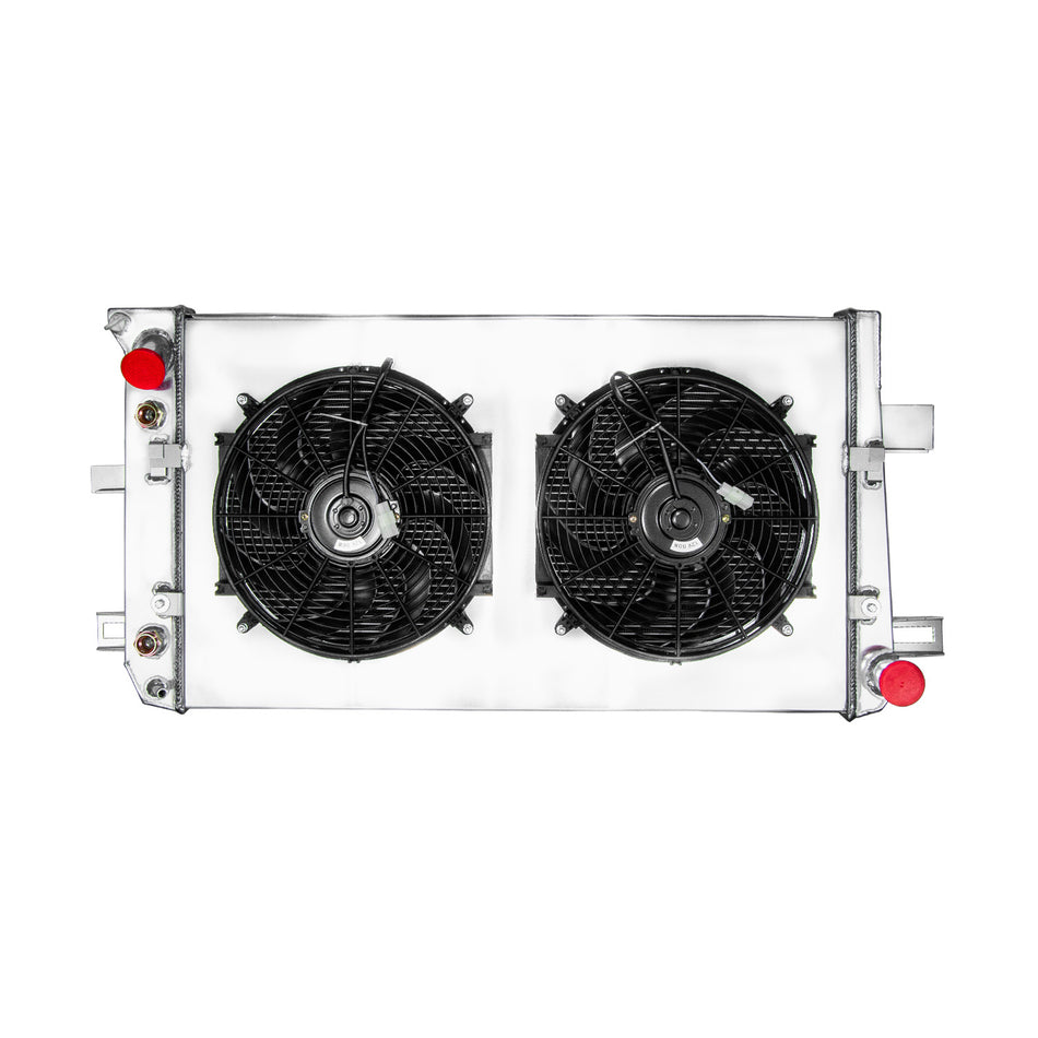 ASI Performance 3 ROW Radiator+Shroud Fan Fit 2001-05 Chevy Silverado GMC Sierra 3500/2500 6.6L