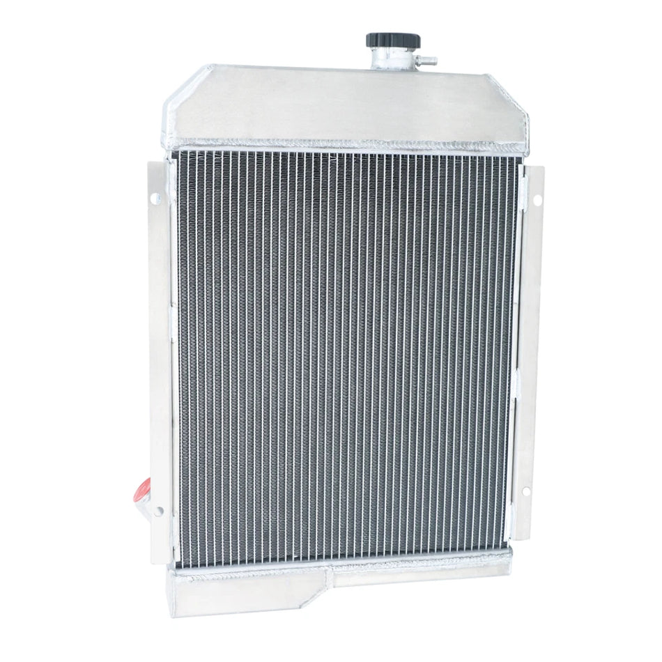 ASI Performance For 1965-1971 JEEP CJ5 Buick 3.7L V6 Engine Upgrade 3 Rows Radiator+Shroud Fan