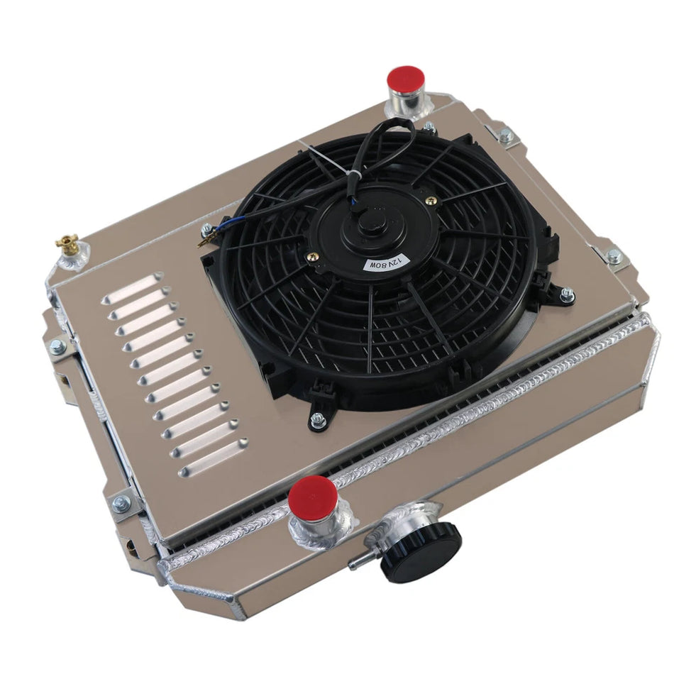 ASI Performance 3 Row RADIATOR+SHROUD FAN FOR TOYOTA COROLLA KE30 KE35 KE38 KE55 KE70 MT 1974-85
